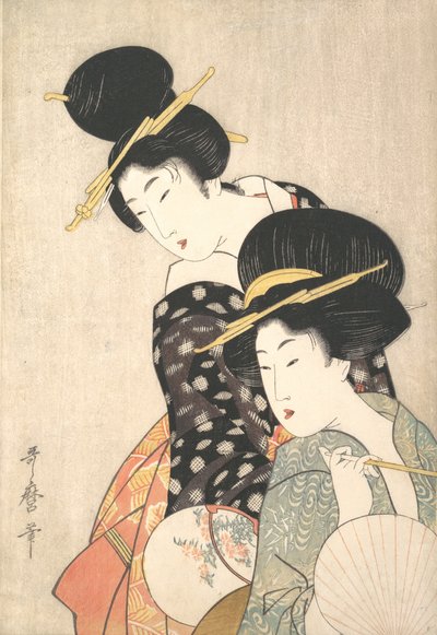 Zwei Frauen, ca. 1790 von Kitagawa Utamaro