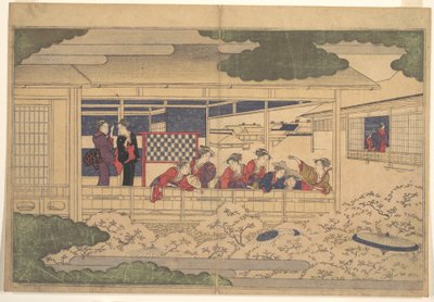 Kirschblüten betrachten von Kitagawa Utamaro