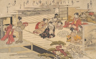 Frauen spielen ein Spiel mit Muscheln, 1790 von Kitagawa Utamaro