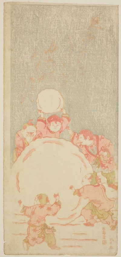 Der große Schneemann von Kitao Shigemasa
