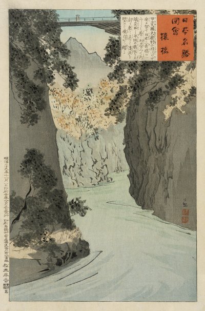 Affenbrücke von Kobayashi Kiyochika
