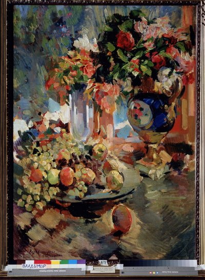 Stillleben mit einer blauen Vase von Konstantin Alekseevich Korovin