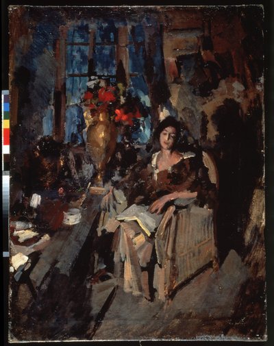 Frauenporträt von Konstantin Alekseevich Korovin