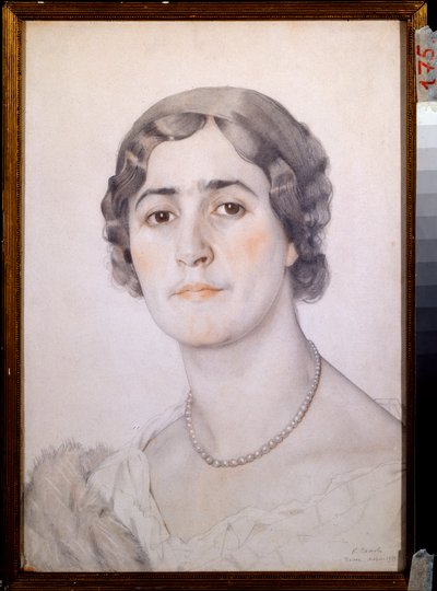 Porträt der Schauspielerin D G Karysheva von Konstantin Andreevic Somov
