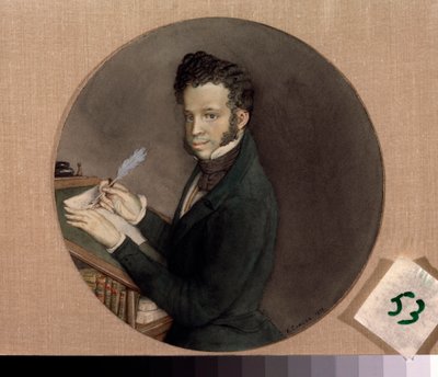 Porträt des Schriftstellers Alexander Puschkin von Konstantin Andreevic Somov