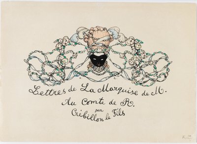 Vignette aus Le Livre de la Marquise, 1907 von Konstantin Andreevic Somov