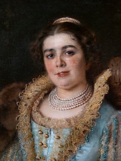 Porträt von Varvara Alexeevna Morozova von Konstantin E Makovskij