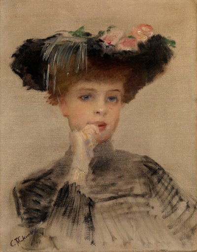 Mode Belle Époque: Die Pariserin von Konstantin Egorovich Makovsky