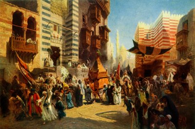 Rückkehr des heiligen Teppichs von Mekka nach Kairo, 1876, 1965 von Konstantin Egorovich Makovsky