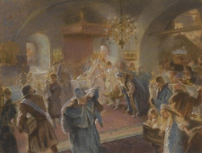 Hopfenbestreuung Studie von Konstantin Egorovich Makovsky