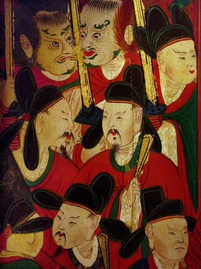 Detail des Porträts des sechsten Königs (Danjong) von Korean School
