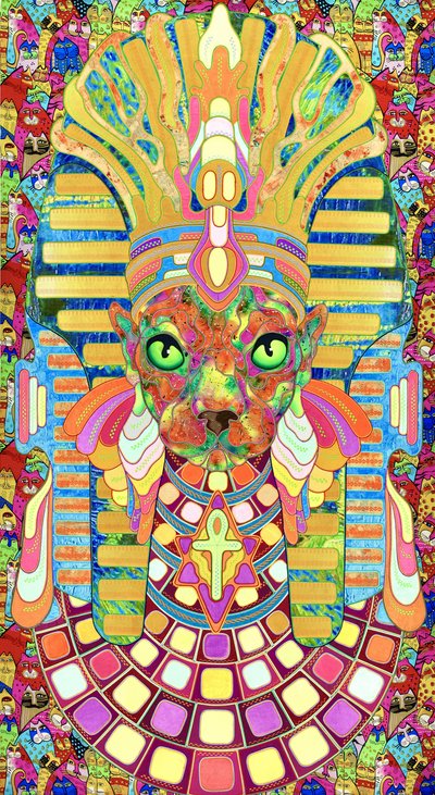 Psychedelische Pharao-Katze von Kostyantin Malginov