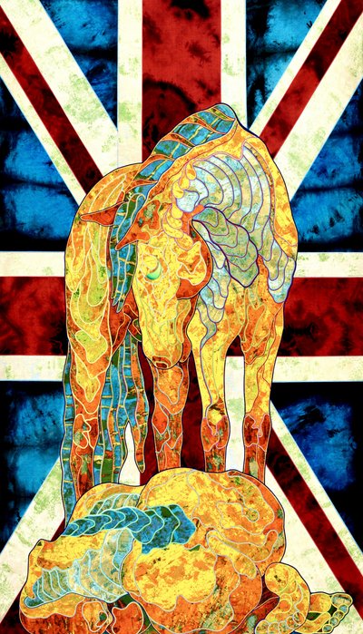 Lebendiges Union Jack Pferd von Kostyantin Malginov