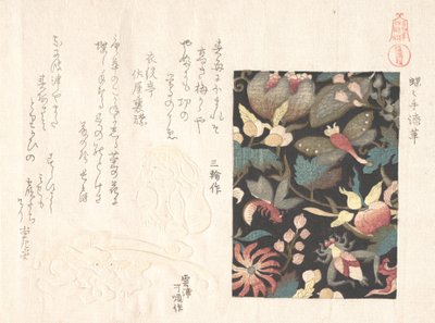 Entwurf für Leder und Netsuke von Kubo Shunman