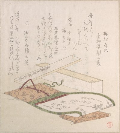 Kakemono und seine Box von Kubo Shunman