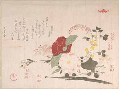 Frühlingsregen-Sammlung, Band 2: Schnittblumen: Clematis, Buschkleeblatt, Iris, Kamelie und Azalee von Kubo Shunman