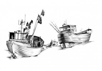 Gestrandete Fischerboote von Kulik