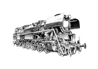 Klassische Dampflokomotive von Kulik