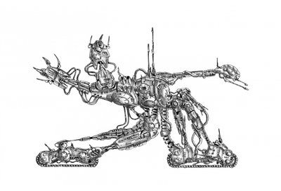 Detaillierter Sci-Fi-Roboter von Kulik