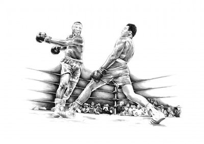 Dynamischer Boxschlag von Kulik