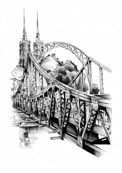 Historische Stadtbrücke von Kulik