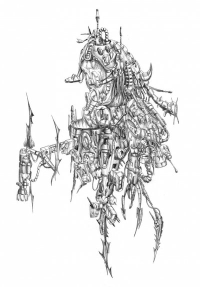 Komplexer Sci-Fi-Biomech von Kulik