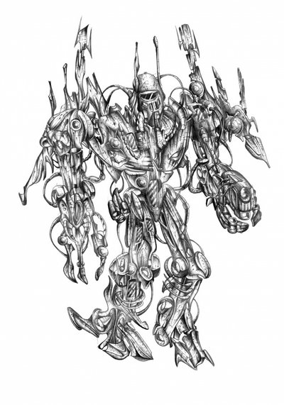 Komplexer Sci-Fi-Roboter von Kulik