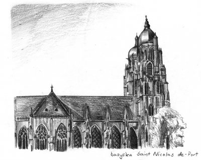 Skizze der Basilika St. Nikolaus von Kulik