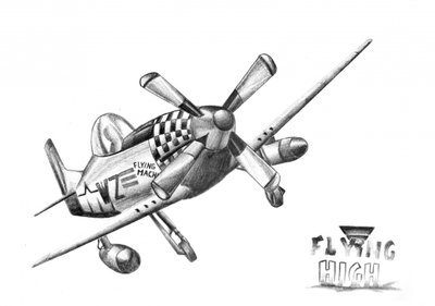 Vintage Flugmaschine von Kulik