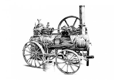 Vintage Dampfmaschine von Kulik