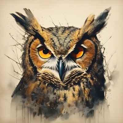 Eule 2 von Kurt Heppke