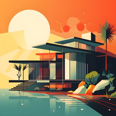 Moderne Design-Grafik von Kurt Heppke