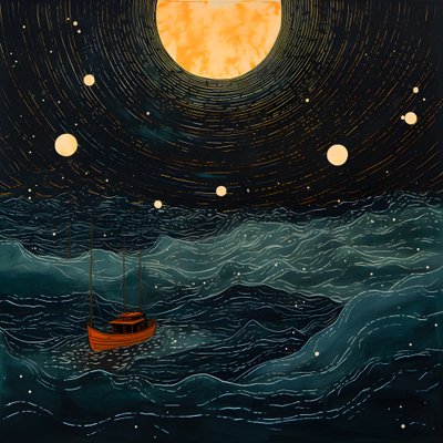 Zwei Boote glitten lautlos durch tintenschwarzes Wasser auf die wirbelnde Charybdis zu, der Vollmond war das einzige Licht in der leeren Welt der Nordsee von Kurt Heppke