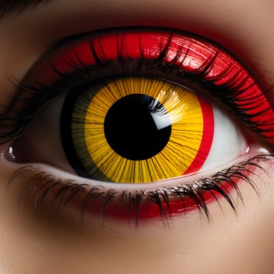 ein Auge, das wie eine Zielscheibe aussieht 3 von Kurt Heppke