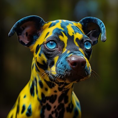 Einzelnes Alien, teils Giftpfeilfrosch, teils Hund 1 von Kurt Heppke