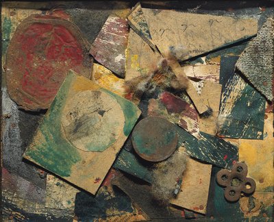 Merzbild 9A Bild mit Damestein von Kurt Schwitters