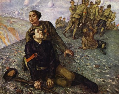 Tod des Kommissars von Kuzma Sergeevich Petrov-Vodkin