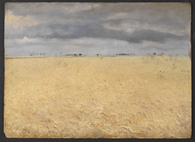 Ein Roggenfeld nahe dem Dorf Ring von Laurits Andersen Ring