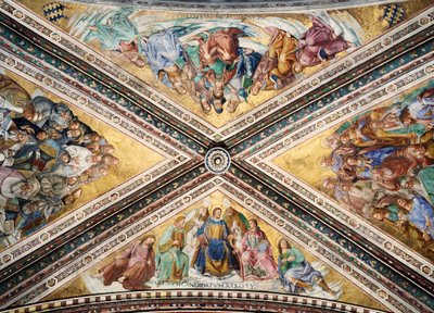 Freskengewölbe von Giovanni da Fiesole und Luca Signorelli von L Fra Angelico and Signorelli