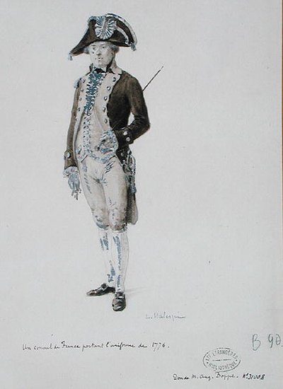 Ein Konsul von Frankreich in der Uniform von 1776 von L. Malespine