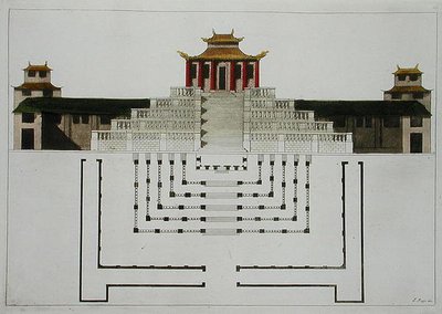 Grundriss des Taoistischen Tempels und Pavillons, Tafel 10 aus 