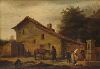 Ein Gasthaus in der Nähe von Nantes von Lambert Doomer