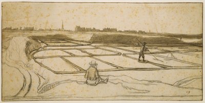 Salzabbau in Le Croisic, 1645 von Lambert Doomer