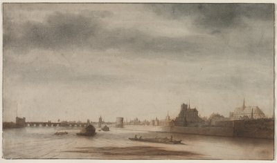 Blick auf Orléans von der Loire, ca. 1670 von Lambert Doomer