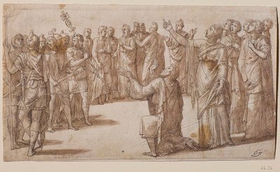 Augustus und die Tiburtinische Sibylle von Lambert Lombard