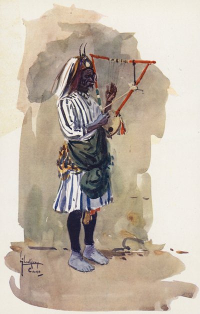 Menschen aus Ägypten: Tanzender Neger, Abde Rakes von Lance Thackeray