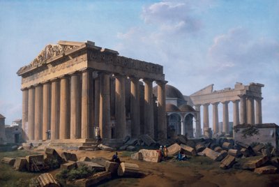 Die Akropolis, Athen von Lancelot Théodore Turpin de Crissé de Crissé