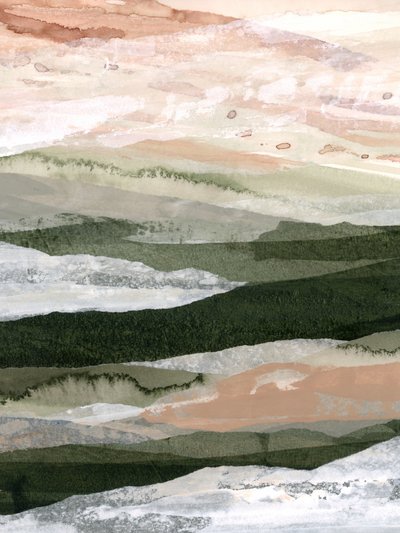 Abstrakte Geschichtete Berge von Lara Eckerman
