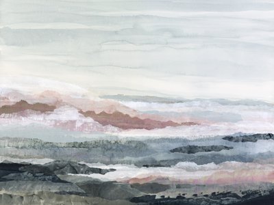 Neblige Bergschichten von Lara Eckerman