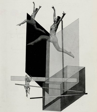 Menschliche Mechanik Varieté. Von Die Bühne im Bauhaus, 1925 von Laszlo Moholy Nagy